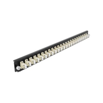 Delock Plaque de distribution Panneau avant 24 Port LC Duplex OM2 MM beige