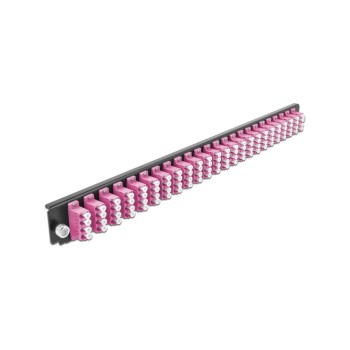 DeLock 19Spleissbox FB 24Port LC,Quad, 19Spleissbox-DE,1HE,Violett,482.6x44x44mm