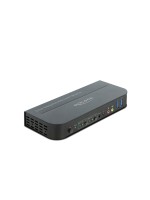 Delock Commutateur KVM 2 ports Displayport 1.4 avec USB 3.0 et audio 8k 30Hz