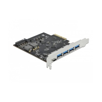 Delock PCIe 1x USB-Typ-C, 4x USB-A, USB 3.2 Gen.2 (10 Gbps) Delock PCIe 1x USB-Typ-C, 4x USB-A, USB 3.2 Gen.2 (10 Gbps)