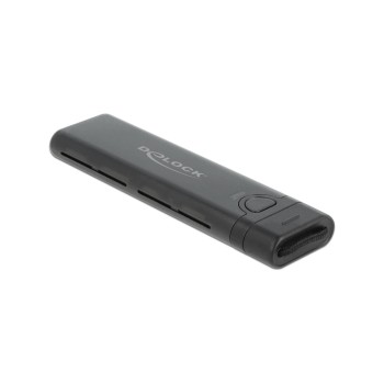 Delock M.2 NVME&SATA for USB Gehäuse Typ-C, USB3.2 Gen2, 10Gbps, werkzeugfrei Delock M.2 NVME&SATA for USB Gehäuse Typ-C, USB3.2 Gen2, 10Gbps, werkzeugfrei