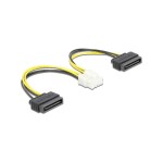 Delock Câble électrique 2x SATA - 8Pin EPS 15 cm