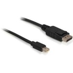 Delock Mini-DP auf DP, 2m, V1.2, 4K support, Mini-Displayport pour Displayport, noir