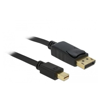 Delock Mini-DP auf DP, 2m, V1.2, 4K support, Mini-Displayport for Displayport, black Delock Mini-DP auf DP, 2m, V1.2, 4K support, Mini-Displayport for Displayport, black