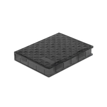 Delock Schutzbox for 2.5 HDD/SSD, Anschluss for SATA, Farbe: grey/Transparent Delock Schutzbox for 2.5 HDD/SSD, Anschluss for SATA, Farbe: grey/Transparent
