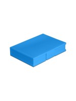 Delock Schutzbox für 3.5 HDD/SSD, Anschluss für SATA, Farbe: Blau