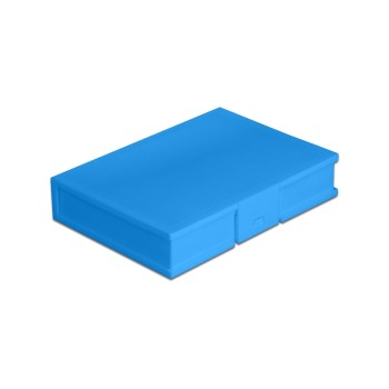 Delock Schutzbox for 3.5 HDD/SSD, Anschluss for SATA, Farbe: blue Delock Schutzbox for 3.5 HDD/SSD, Anschluss for SATA, Farbe: blue