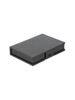 Delock Schutzbox für 3.5 HDD/SSD, Anschluss für SATA, Farbe: Schwarz