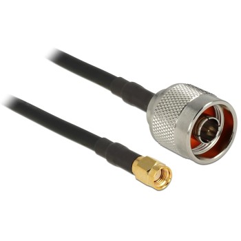Delock RP-SMA Stecker for N-Stecker, 1m, CFD200 Low Loss Antennencable for 2.4/5Ghz Delock RP-SMA Stecker for N-Stecker, 1m, CFD200 Low Loss Antennencable for 2.4/5Ghz