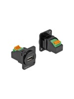 Delock Module D-Type USB 2.0 Type-A femelle à bornier