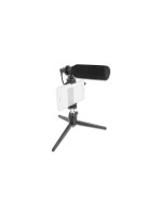 Delock Microphone Vlog Shotgun Set pour les smartphones et caméras DSLR