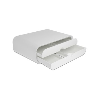 Belkin Réhausseurs pour moniteur avec deux tiroirs Blanc Belkin Réhausseurs pour moniteur avec deux tiroirs Blanc