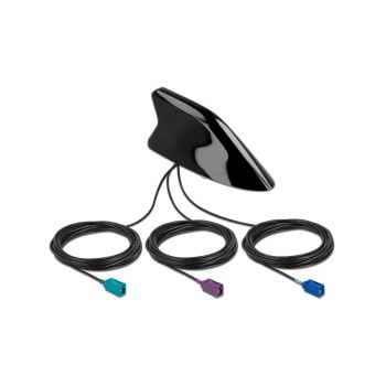 Delock LTE/GSM/GPS/WLAN 3in1 Autodach Ant., FAKRA-D,Z,C Buchse, 3m cable Delock LTE/GSM/GPS/WLAN 3in1 Autodach Ant., FAKRA-D,Z,C Buchse, 3m cable