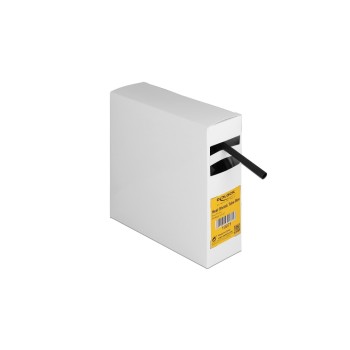 Delock Schrumpfschlauch Box with Innenkleber, 5Mx6.4mm, Schrumpfungsrate 3:1, black  Delock Schrumpfschlauch Box with Innenkleber, 5Mx6.4mm, Schrumpfungsrate 3:1, black