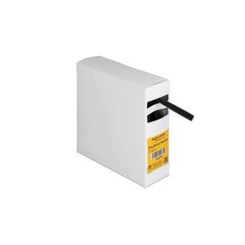 Delock Schrumpfschlauch Box with Innenkleber, 5Mx7.9mm, Schrumpfungsrate 3:1, black  Delock Schrumpfschlauch Box with Innenkleber, 5Mx7.9mm, Schrumpfungsrate 3:1, black