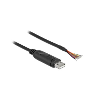 Delock USB2.0 Adap-Kab. Typ-A- seri. RS-232, with 9 offenen cableblenden+ Schirmung, 1m Delock USB2.0 Adap-Kab. Typ-A- seri. RS-232, with 9 offenen cableblenden+ Schirmung, 1m