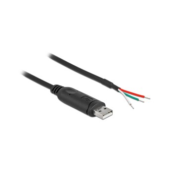 Delock USB2.0 Adap-Kab. Typ-A- seri. RS-232, with 3 offenen cableblenden, 1m Delock USB2.0 Adap-Kab. Typ-A- seri. RS-232, with 3 offenen cableblenden, 1m