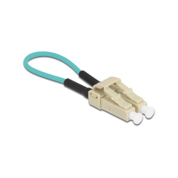 Delock LWL Loopback Adapter LC Multimode, Farbe: Beige, OM3 Delock LWL Loopback Adapter LC Multimode, Farbe: Beige, OM3