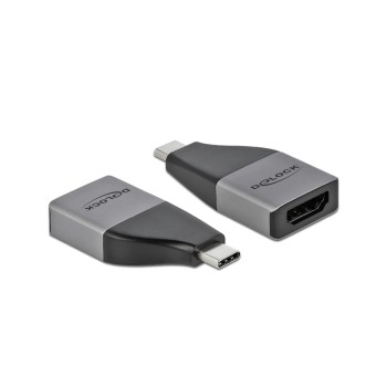 Delock Adapter USB Typ-C for HDMI 4k60Hz+HDR, Auflösung bis 3840 x 2160 @ 60 Hz, grey Delock Adapter USB Typ-C for HDMI 4k60Hz+HDR, Auflösung bis 3840 x 2160 @ 60 Hz, grey
