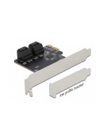 Delock Contrôleur SATA Carte SATA PCI Express x1 à 4 ports affichage LED