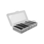 Delock Gaine thermorétractable 116-unités Boîte d'assortiment, Noire