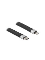 Delock Câble chargeur USB Câble plat FPC USB C - Lightning 0.13 m