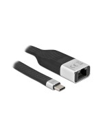 Delock FPC USB Type-C zu Gigabit LAN, 15cm, 10/100/1000 Mbps, Farbe: SL/SW