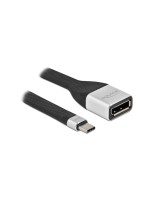 Delock FPC USB Type-C for DP 4K/60Hz, 14cm, Auflösung bis 3840x2160@60 Hz, Farbe: SL/SW