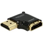 Delock Adaptateur haut débit avec Ethernet 4K 90° HDMI - HDMI