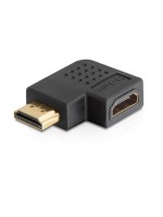 Delock Adapter HDMI Stecker zu HDMI Buchse, 90° rechts