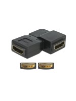 Delock Adapter HDMI Buchse for HDMI Buchse, 90° links