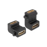 Delock Adaptateur avec terminal à vis coudé à 90° HDMI - HDMI