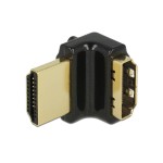 Delock Adaptateur haut débit avec Ethernet 4K 90° HDMI - HDMI