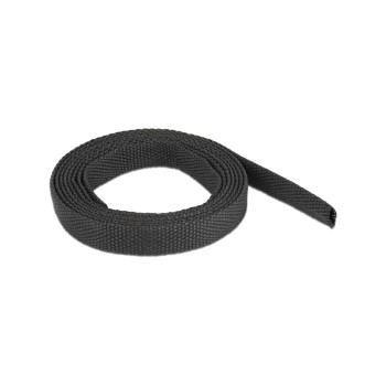 Delock Gewebeschrumpfschlauch, 2mx6mm, black , Schrumpfungsrate 2:1 Delock Gewebeschrumpfschlauch, 2mx6mm, black , Schrumpfungsrate 2:1