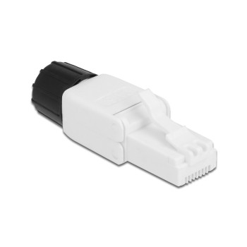 Delock Connecteur RJ45 Cat.6 UTP sans outil 1 Pièce/s, Blanc Delock Connecteur RJ45 Cat.6 UTP sans outil 1 Pièce/s, Blanc