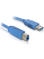 USB3.0 câble, 5.0m, A-B, bleu, pour USB3.0 Geräte, bis 5Gbps