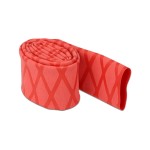 Delock Gaine thermorétractable dessin en X antidérapant 1 m x 30 mm Rouge