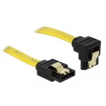 Delock SATA2 cable: 0.5m, Metall Clip, vergossen, 90ø nach unten gewinkelt