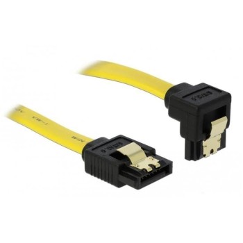 Delock SATA2 cable: 0.5m, Metall Clip, vergossen, 90ø nach unten gewinkelt Delock SATA2 cable: 0.5m, Metall Clip, vergossen, 90ø nach unten gewinkelt