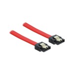 Delock SATA 6 Gb/s cable, 70cm, red, kompatibel 1,5 Gb/s and 3 Gb/s