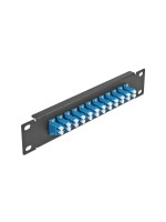 Delock 10Patchpanel Duplex 12Port LC, Singlemode,1HE,blue-black ,254x44x10mm