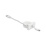 Delock Easy 45 USB-A-C Ausrollcable, white, 5V/2A, 50cm ausziehbar