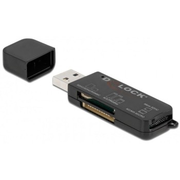 DeLock 91757 USB Card Reader, 1x USB-A Stecker, USB 3.2 Gen 1 DeLock 91757 USB Card Reader, 1x USB-A Stecker, USB 3.2 Gen 1