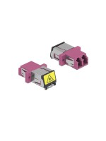 Delock LWL Kupplung LC-LC, OM4, Duplex Multimode, plastik, violet