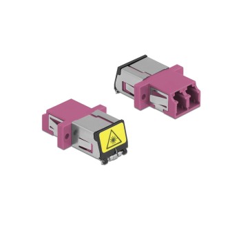 Delock Accouplement à fibre optique LC – LC Duplex Multimode OM4 1 pièce Delock Accouplement à fibre optique LC – LC Duplex Multimode OM4 1 pièce