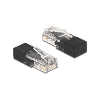 Delock RJ45 Stecker with Abschlusswiderstand, with Abschlusswiderstand