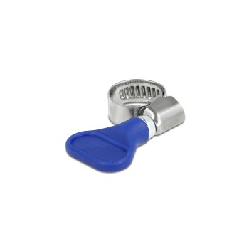 Delock Schlauchschellen 10-16mm, 5 Stück, Edelstahl 400 SS with Flügelmutter, blue Delock Schlauchschellen 10-16mm, 5 Stück, Edelstahl 400 SS with Flügelmutter, blue