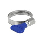 Delock Kit de colliers de serrage acier inoxydable 400 SS 25-40 mm, bleu 5 pièces