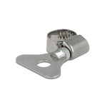 Delock Schlauchschellen 8-12mm, 10 Stück, with Flügelmutter, Metall