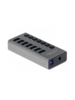 Delock externer USB 3.0 Hub 7-Ports, mit 7 Schalter